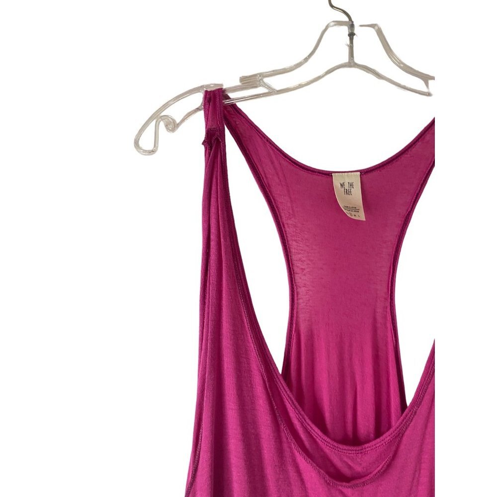 Free People Racerback Layered Tank Top Pink Women Size S HSH - Picture 4 of 8